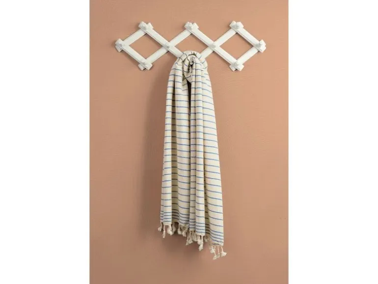 Foutastic Strandtuch Capri Weiss, Blau