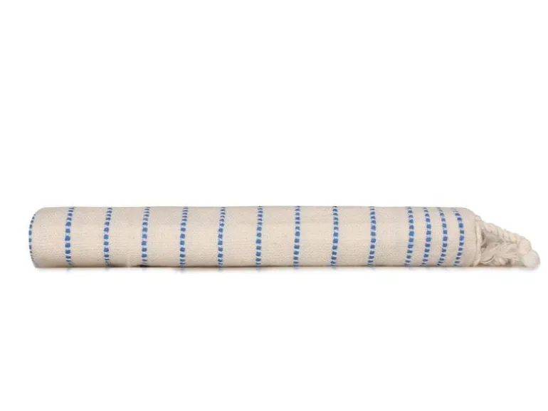 Foutastic Strandtuch Capri Weiss, Blau