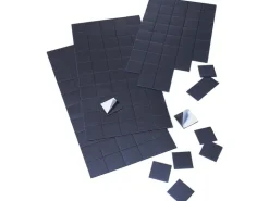 Franken Magnetplättchen 2 x 2 cm, 50 Stück Schwarz