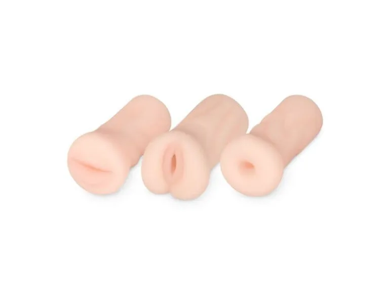 Friend with Benefits Set von 3 Masturbatoren Beige