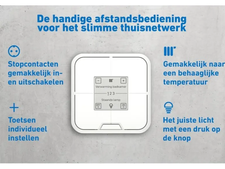 FRITZ! Heizkörperthermostat DECT 440 Vierfach-Taster weiss