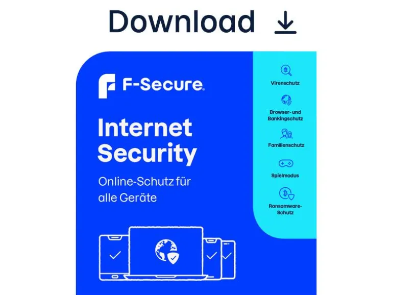 F-Secure Internet Security ESD, Vollversion, 1 Gerät, 2 Jahre