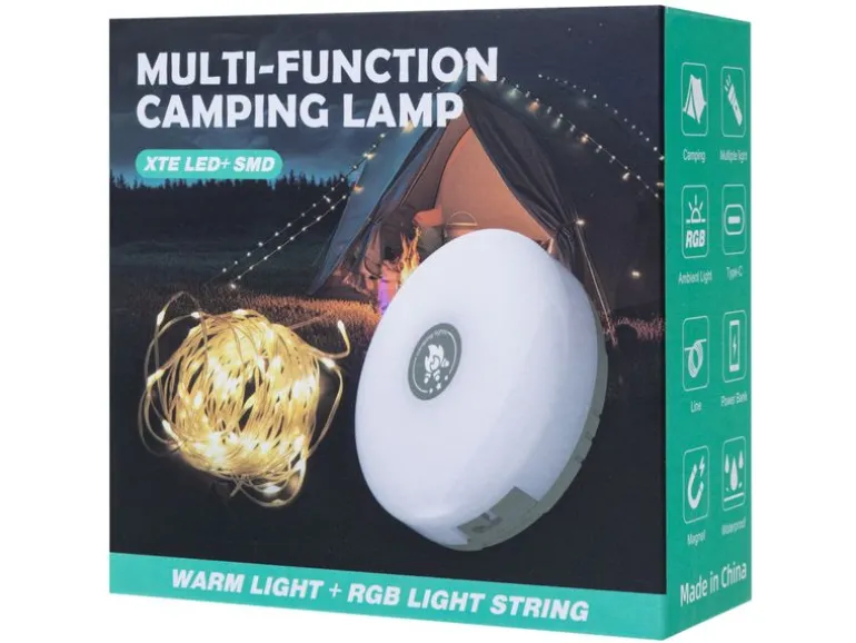 FTM Campinglampe RGB mit Powerbank