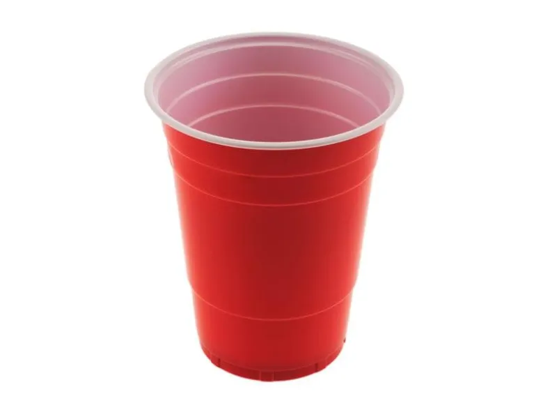FTM Einwegbecher Beer Pong , 50 Stück, Rot