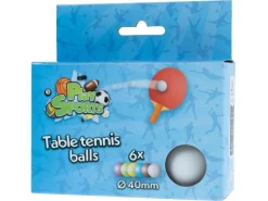 FTM Tischtennisball 6 Stück, mehrfarbig