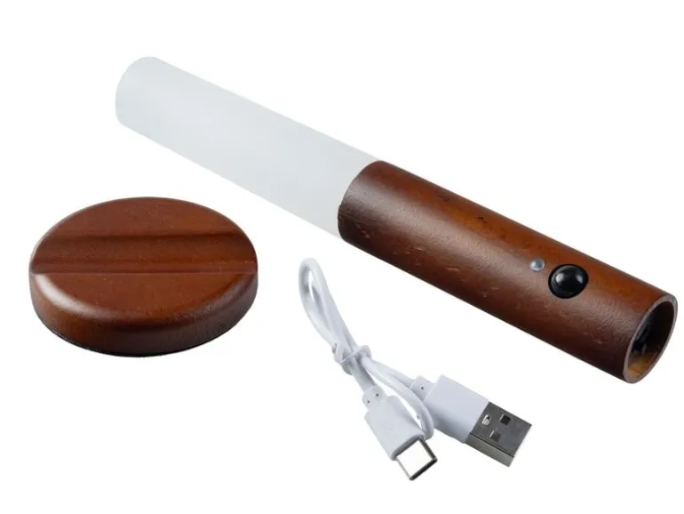 FTM Wandleuchte mit Lichtsensor, Dunkelbraun, 2 Stk.