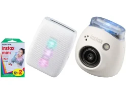 Fujifilm Fotokamera Instax Pal inkl. mini Link 3 und Film Weiss