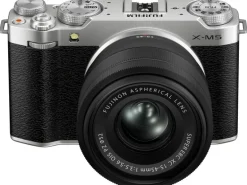 Fujifilm Fotokamera X-M5 Kit Silber XC 15-45 mm