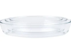 FURBER Auflaufform-Set Glas, 3, Stück, Oval