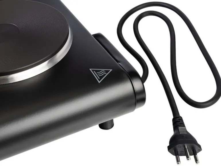 FURBER Doppelkochplatte Schwarz, 1500 W / 1000 W