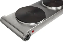 FURBER Doppelkochplatte Silber, 1500 W / 1000 W