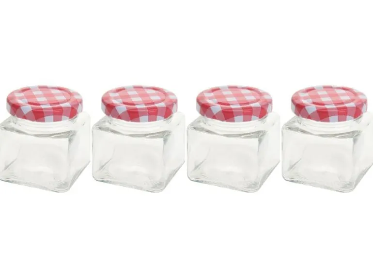 FURBER Einmachglas 75 ml, 4 Stück