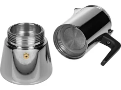 FURBER Espressokocher Chicchi 6 Tassen, Silber