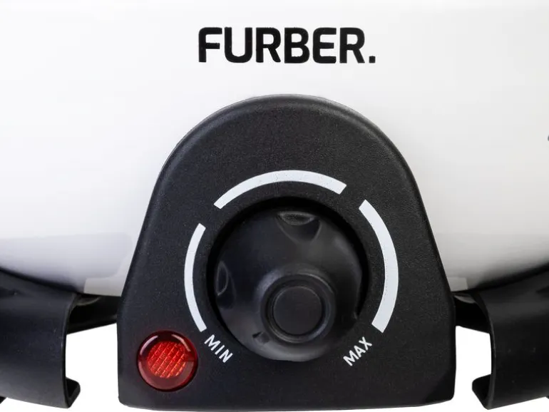 FURBER Fondue-Set Alpy 9 Teile, Schwarz/Weiss