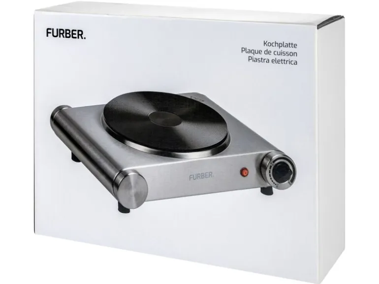 FURBER Kochplatte Silber, 1500 W