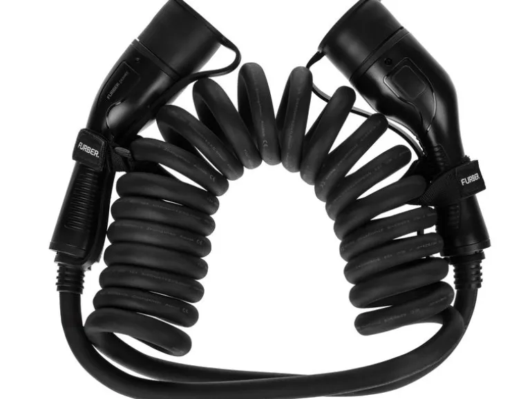 FURBER.power Ladekabel FREYJA Typ 2 22 kW 5 m Spiral