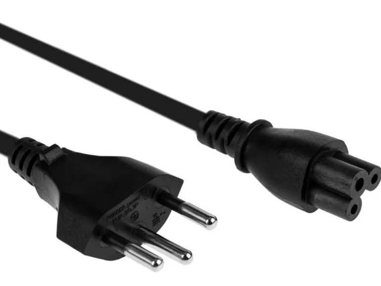 FURBER.power Netzkabel C5-T12 1.0 m Schwarz