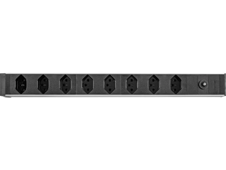 FURBER.power 19" Steckdosenleiste 8x T13 Schwarz