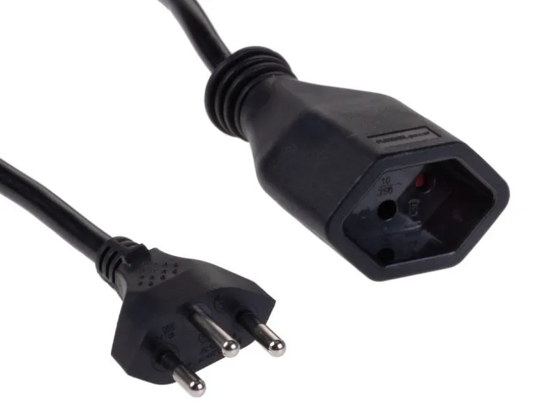 FURBER.power Verlängerungskabel T13-T12 5 m Schwarz