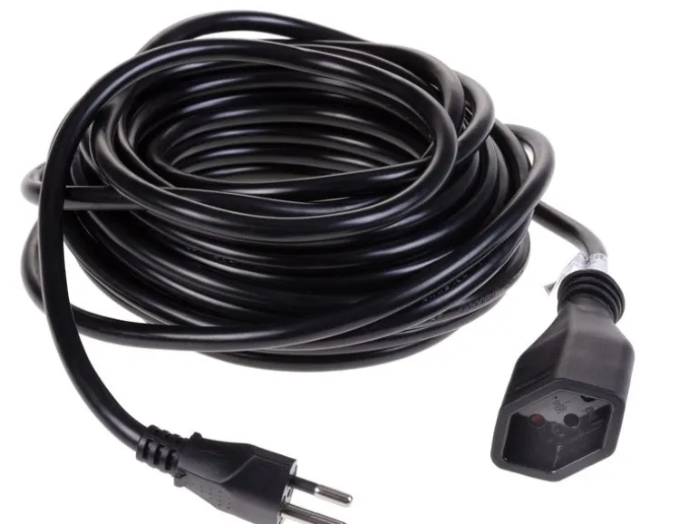 FURBER.power Verlängerungskabel T13-T12 10 m Schwarz