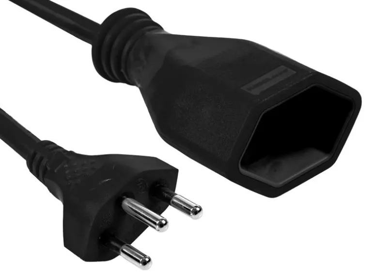FURBER.power Verlängerungskabel T13-T12 0.2 m Schwarz