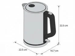 FURBER Wasserkocher Premium 1.5 l, Edelstahl