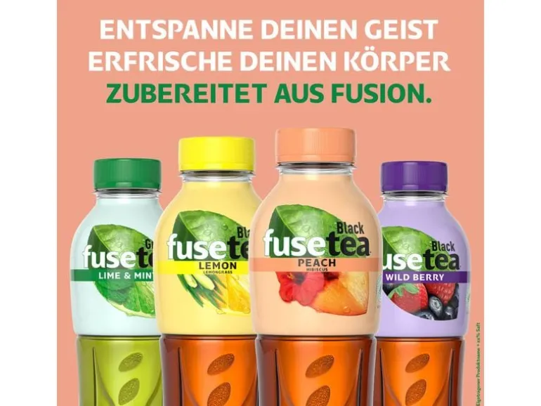 Fusetea Black Ice Tea Lemon 6 x 0.5 l