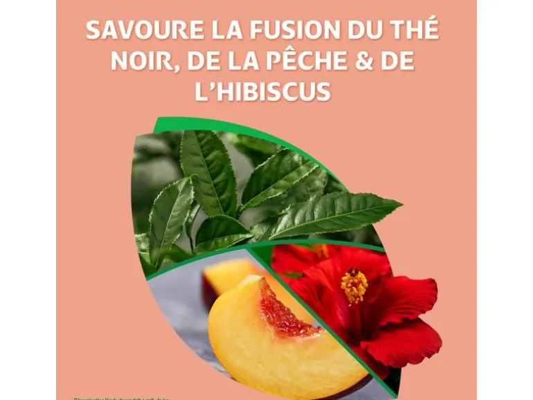 Fusetea Black Ice Tea Peach-Hibiscus 6 x 0.33 l
