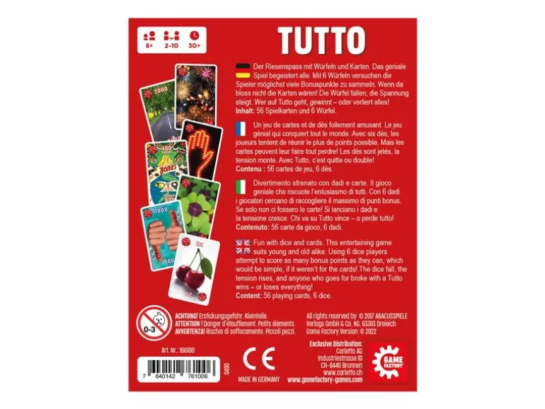 Game Factory Kartenspiel Tutto Multilingual