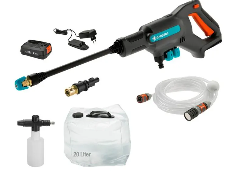 GARDENA Akku-Mitteldruckreiniger AquaClean 24/18 V P4A Premium Set