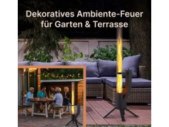Gardenflare Klassik Feuerrohr Schwarz