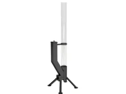 Gardenflare Premium Feuerrohr Edelstahl Schwarz