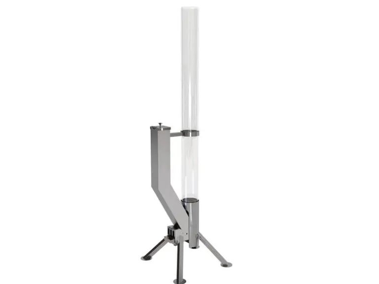 Gardenflare Premium Feuerrohr Edelstahl Silber
