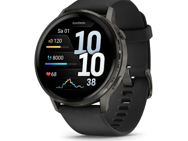 GARMIN GPS-Sportuhr Venu 4 - 45 mm Schwarz/Grau