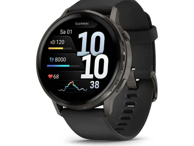 GARMIN GPS-Sportuhr Venu 4 - 45 mm Schwarz/Grau