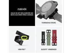 GARMIN Sportuhr Fenix 8 AMOLED, 47 mm Schwarz/Schiefergrau