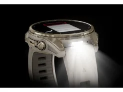GARMIN Sportuhr Fenix 8 AMOLED Sapphire, 43 mm Beige