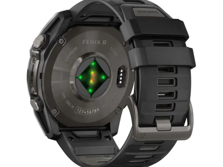 GARMIN Sportuhr Fenix 8 AMOLED Sapphire, 51 mm Dunkelgrau
