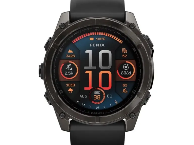 GARMIN Sportuhr Fenix 8 AMOLED Sapphire, 51 mm Dunkelgrau