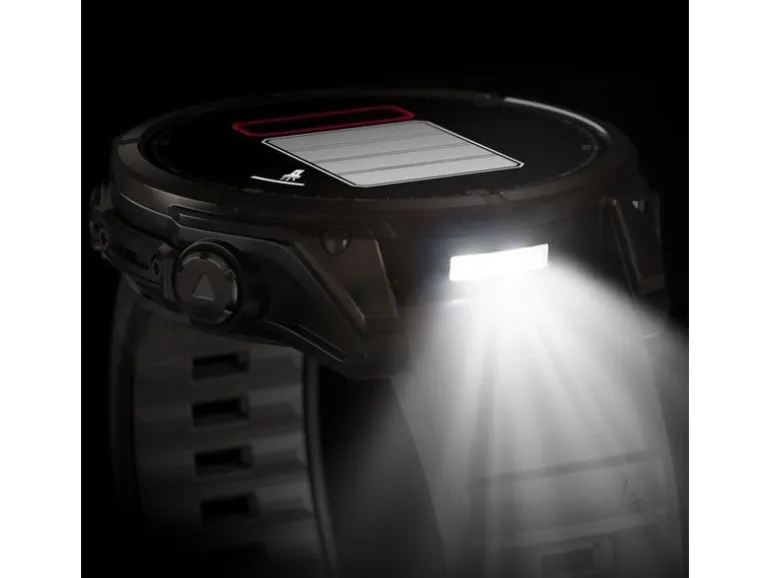 GARMIN Sportuhr Fenix 8 AMOLED Sapphire, 47 mm Schwarz/Titan