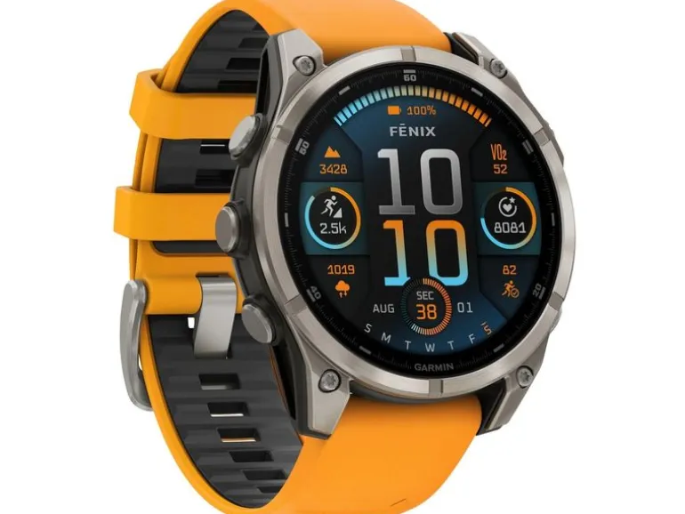 GARMIN Sportuhr Fenix 8 AMOLED Sapphire, 47 mm Graphit/Titan