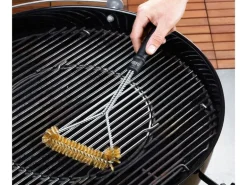 GEFU Grillbürste BBQ Edelstahl, Länge 43 cm, Bürste 9 x 7 x 3 cm