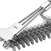 GEFU Grillbürste BBQ L 43 cm, Bürste 9 x 7 x 3 cm, Schwarz/Silber