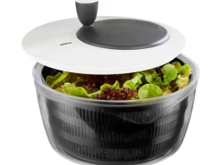 GEFU Salatschleuder Rotare 25 cm, Schwarz/Weiss
