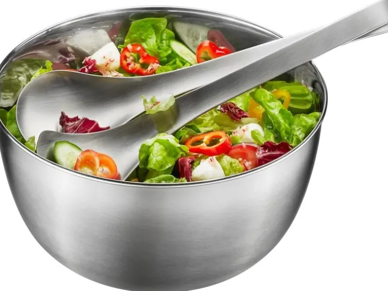 GEFU Salatschleuder Speed Wing 27 cm, Schwarz/Silber matt