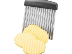 GEFU Wellenschneider Riffl Schwarz/Silber
