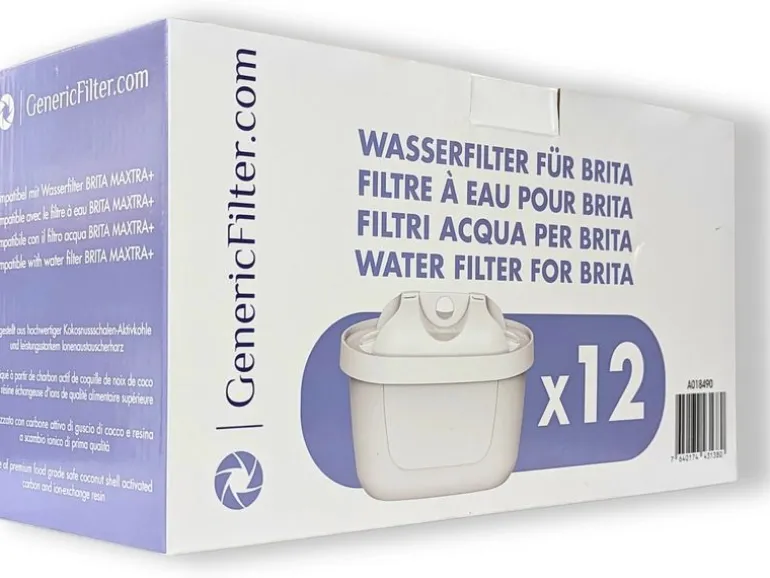 GenericFilter Wasserfilterkartuschen für Brita Maxtra+ 12 Stück
