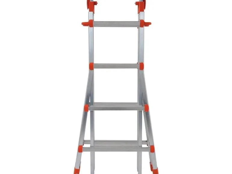 GIERRE Teleskopleiter Aluminium gebördelt 4x4 Stufen