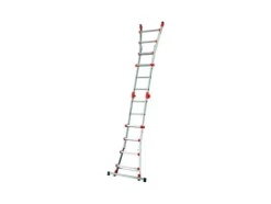 GIERRE Teleskopleiter Aluminium gebördelt 4x4 Stufen