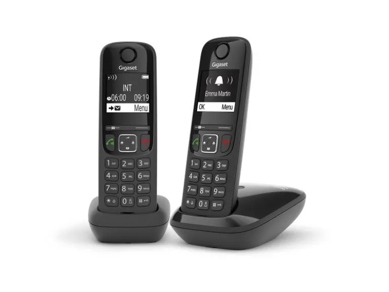 Gigaset Schnurlostelefon AS690 Duo Schwarz